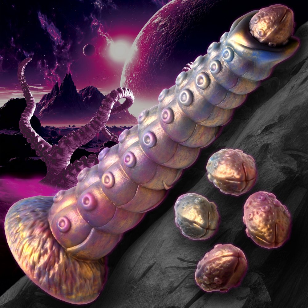 Creature Cocks Deep Invader Tentacle Ovipositor Silicone Dildo Tau